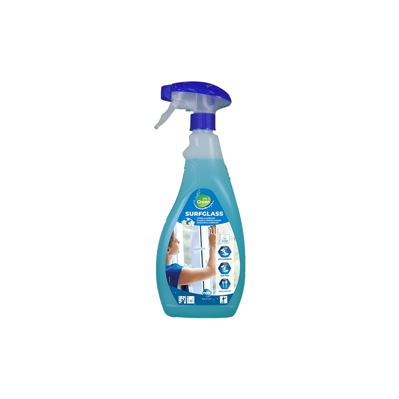 Nettoyant vitres ecolabel POLGREEN SURF GLASS - Spray 750ml