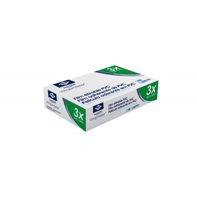 Recharge film alimentaire 30cmx300m WRAPMASTER 3000 - Ct de 3 rlx