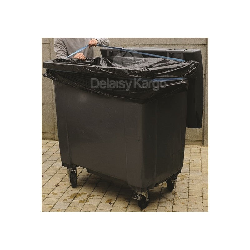 Carton 100 sangles bleues container collecte dechets