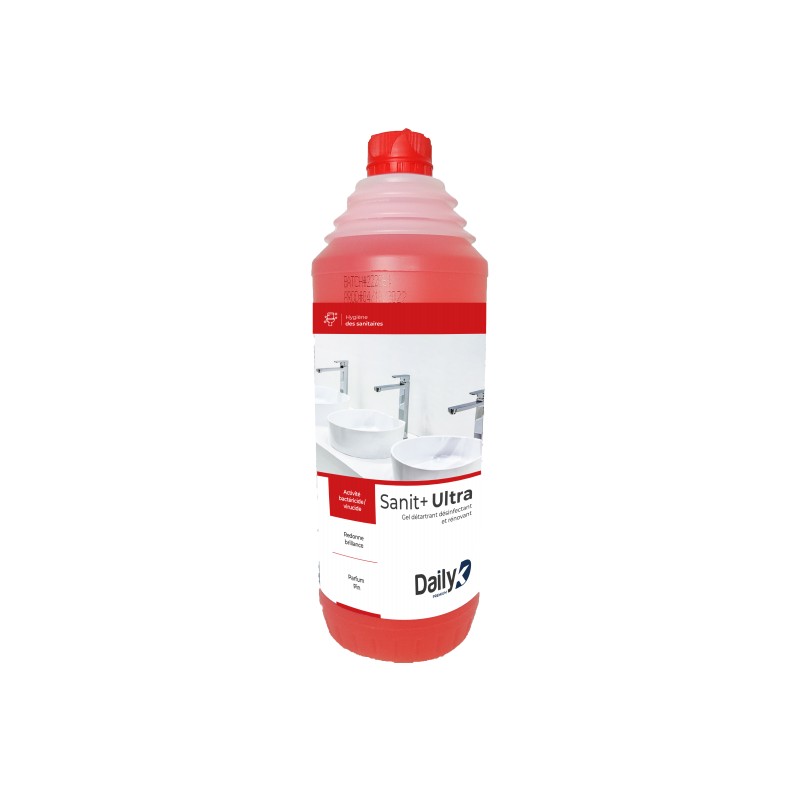 Gel détartrant désinfectant sanitaires SANIT+ULTRA DAILYK -Flacon 1L