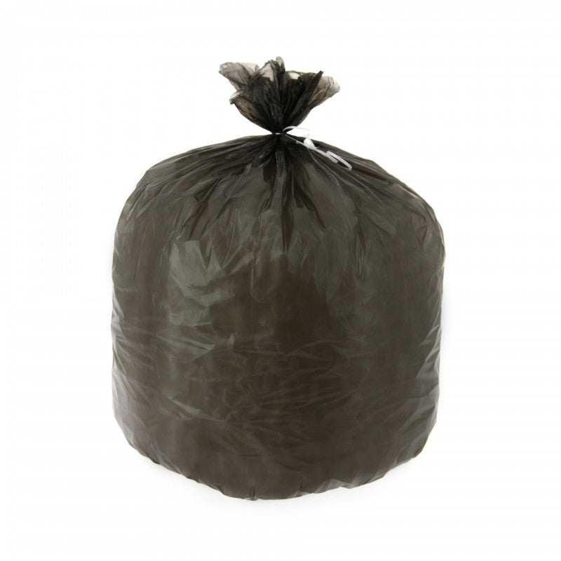 Sacs poubelle PEHD recycle 30L noir rouleaux 50 sacs Hemera