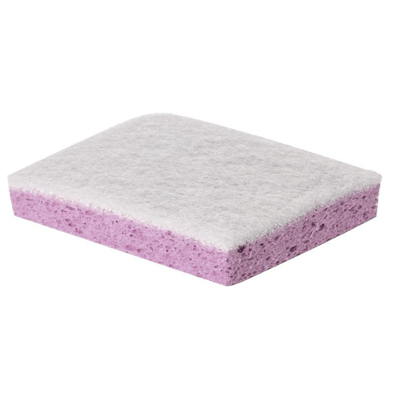 Tampon blanc sur éponge bleue 130x90mm sachet de 10 Hemera