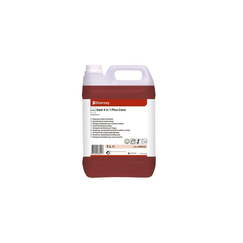 Détergent détartrant désinfectant sanitaire TASKI SANI 4IN1 PLUS-B 5L