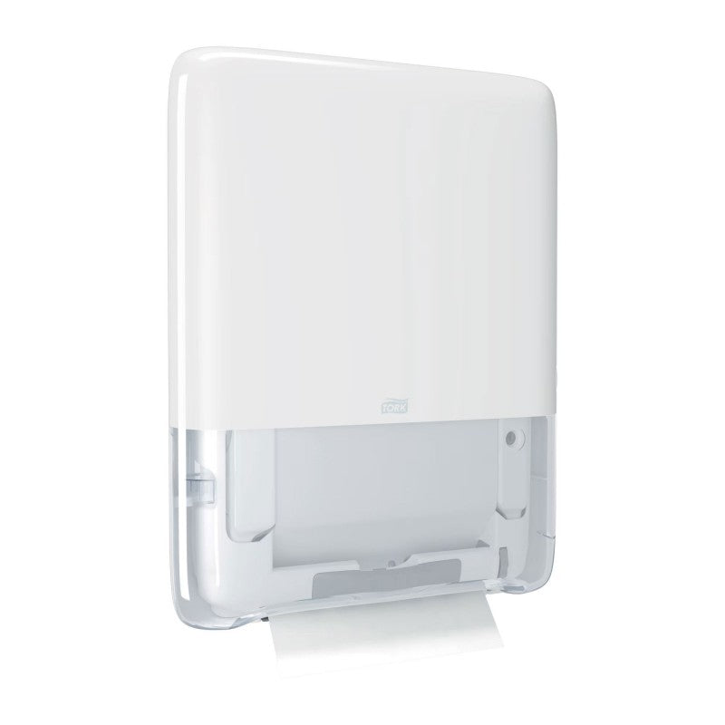 Distributeur Tork PeakServe Mini H5 blanc avec recharge essuie-mains