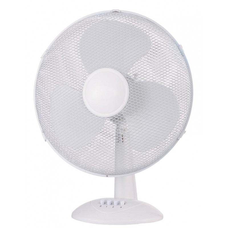 Ventilateur de table blanc 45W diametre 40cm vue detail
