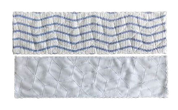 Bandeau microfibre Velcro usage court 12,5 x 46cm BLANC/BLEU - 30 pcs