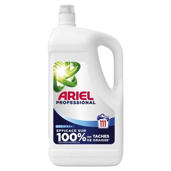 Lessive liquide tous textiles ARIEL Professional 111 doses-Bidon 5l