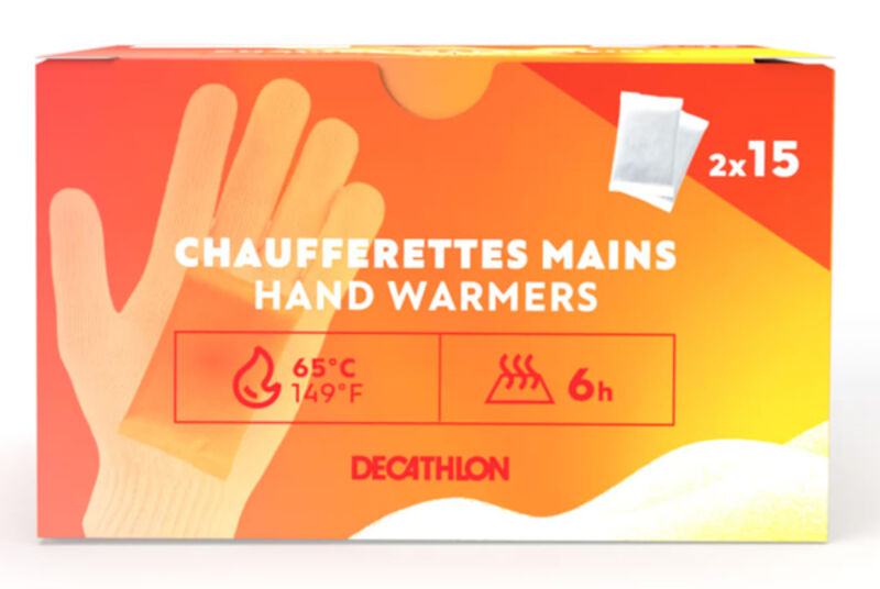 Chaufferette mains DECATHLON Ct 2x15