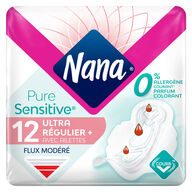 Serviette hygiènique féminine x12 NANA ULTRA SENSITIVE -Ct 12 paquets