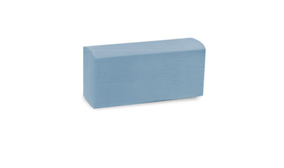 Essuie-mains Z bleu 2 plis 20.5x24cm 150Fts -Ct 3750