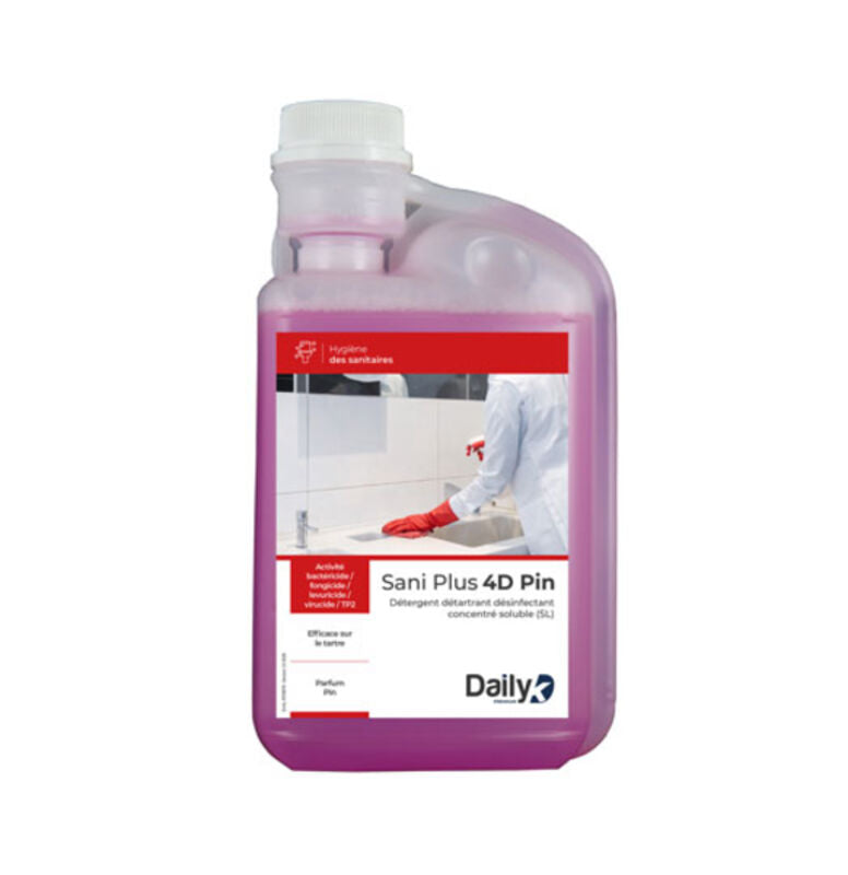 Détartrant Désinfectant SANI PLUS 4D Pin DailyK Premium - Doseur 1L