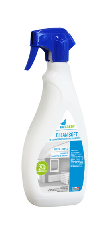 Nettoyant désinfectant multi-surfaces CLEAN SOFT -Spray 750ML