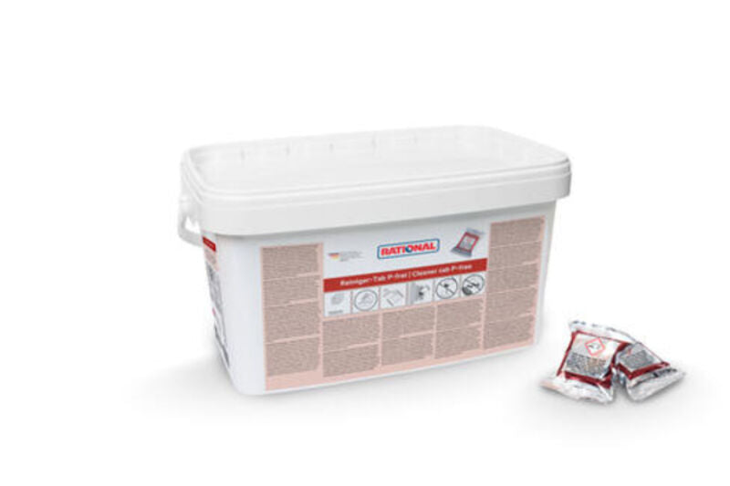 Tablette nettoyante RATIONAL sans phosphate/phosphore - Seau 130 tabs