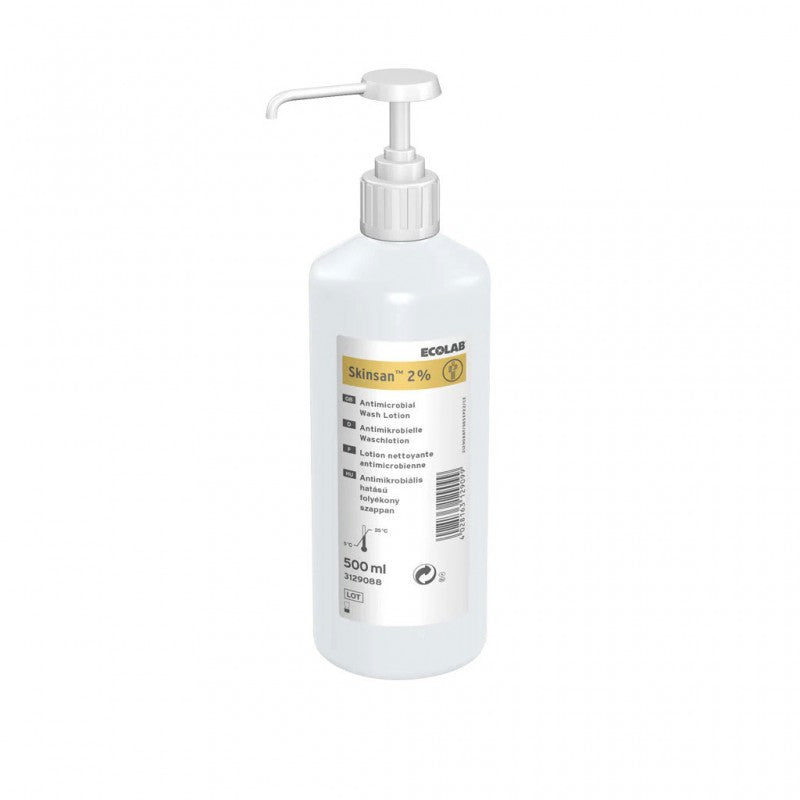 Savon antiseptique flacon SKINSAN 2% - Flacon pompe 500ml