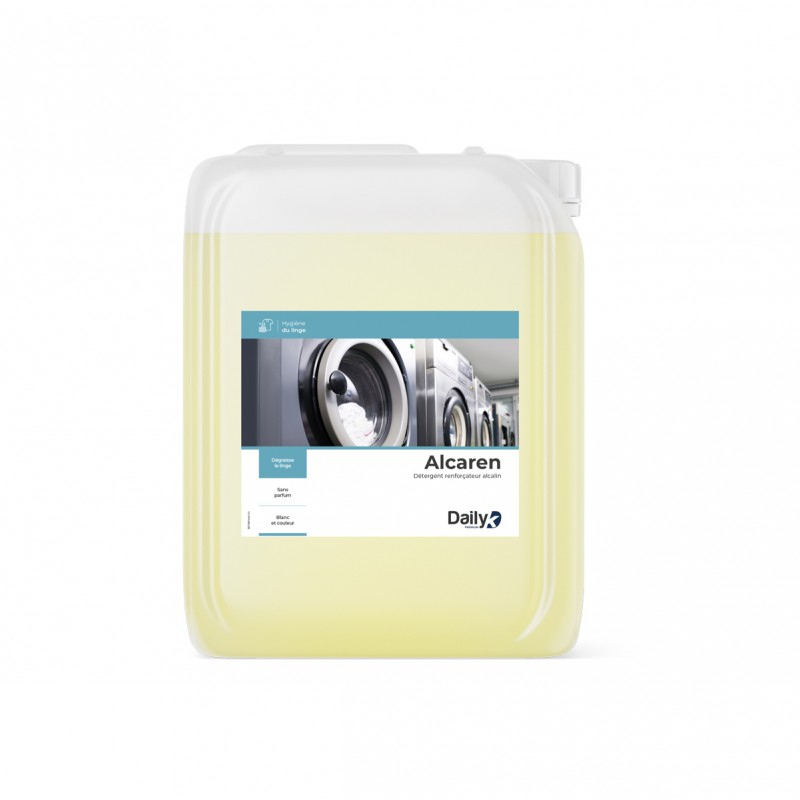 Bidon de 24 kg ALCAREN agent liquide alcalin pour le linge DAILYK PREMIUM