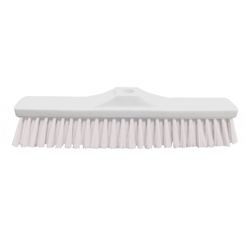 Balai polyester souple blanc 38cm monture PP Hemera
