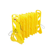 Sangles de fermeture et roues barrière mobile portable Rubbermaid