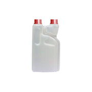 Flacon doseur 1L transparent bouchon blanc code couleur entretien