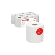 Bobine dévidage central 550F blanche 2plis  24.5cm x 18.3cm WYPALL L