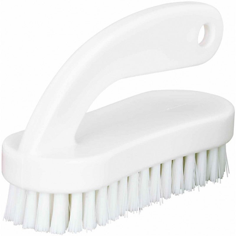 Brosse mains ongles HACCP alimentaire monture blanche 120mm