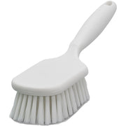 Brosse cruche polyester PBT mi-dur manche court 25cm bleu HACCP