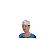 Calot extra-blanc en papier avec liseré couleur - Ct de 1000