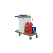 Detail equipement chariot DME ALPHA 6114 seaux et tiroirs