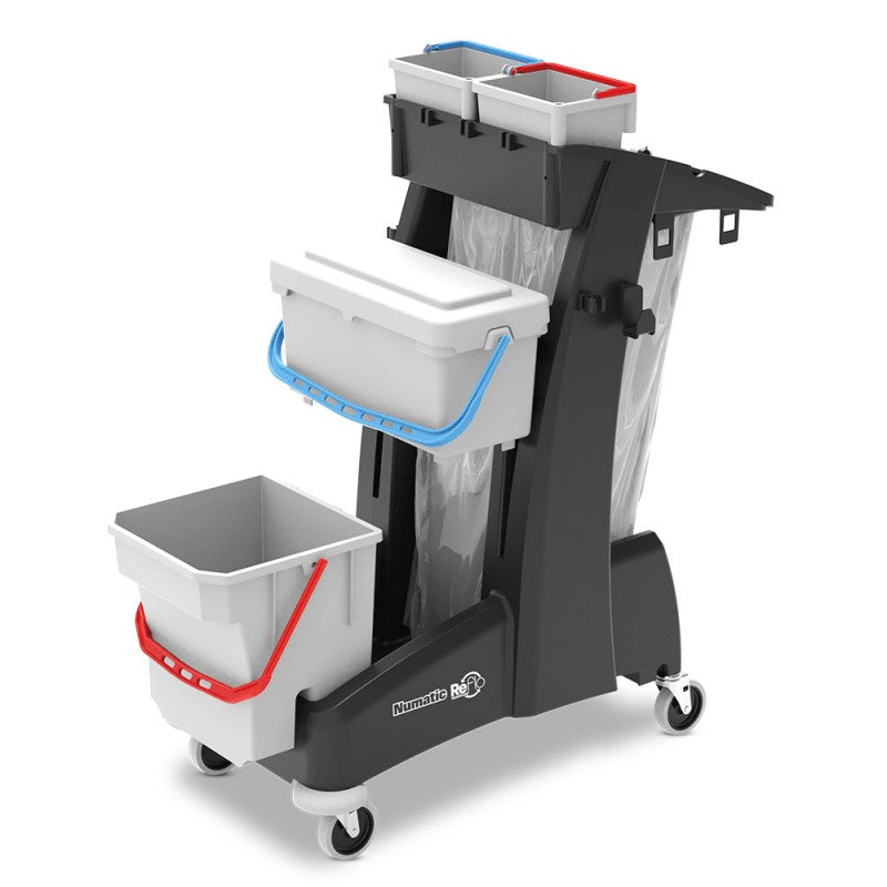 Chariot MM-8 MULTIMATIC detail seaux et collecteur