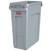 Rubbermaid Slim Jim 60L dimensions vue profil etroit 27.94cm