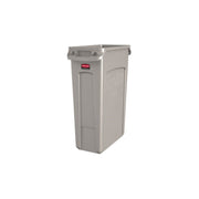 Poignées moulées collecteur Slim Jim Rubbermaid 87L gris