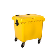 Detail roues caoutchouc 200mm conteneur 660L Contivia 4