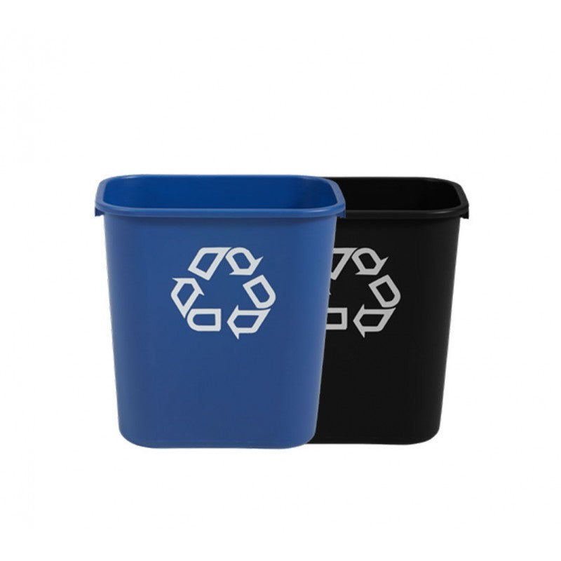 Corbeille tri sélectif Rubbermaid 26,6L bleue FG295673BLUE