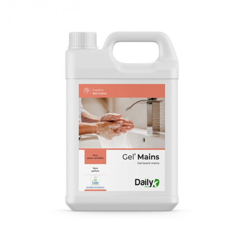 Gel lavant mains écolabel GEL'MAINS DAILYK GREEN- Bidon 5l