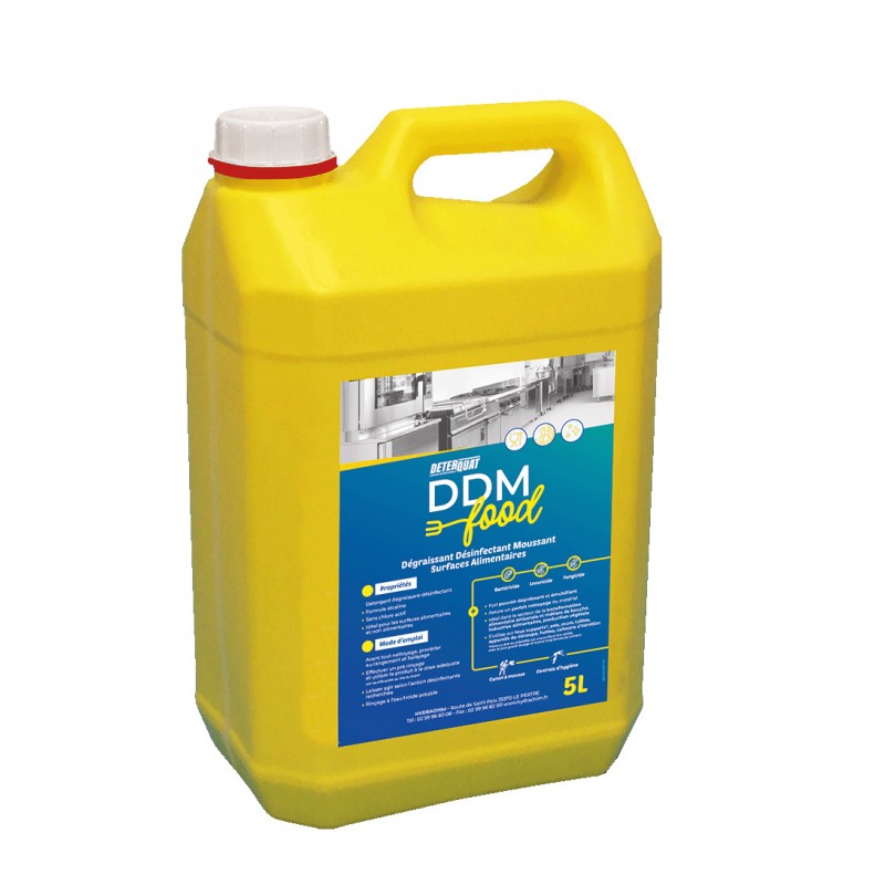 Dégraissant désinfectant de surfaces DETERQUAT DDM FOOD-Bidon 5L