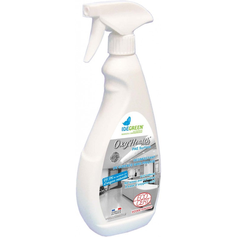 OXY'HEALTH Déterquat Désinfectant de surfaces ECOCERT  - Spray 750ml