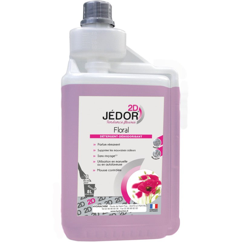 JEDOR 2D détergent surodorant sans rinçage bidon doseur 1L