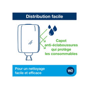 Distributeur avec système à dévidage central W2 TORK -blanc turqoise