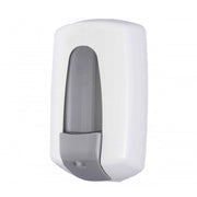 Distributeur savon Jofel Aitana blanc detail reservoir SAN transparent