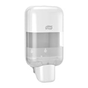Distributeur Tork Mini S5 blanc vue de face avec fenetre transparente