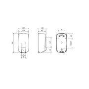 Distributeur de savon AITANA 900ml blanc fixation murale