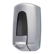 Detail bouton poussoir valve anti-goutte distributeur AITANA inox