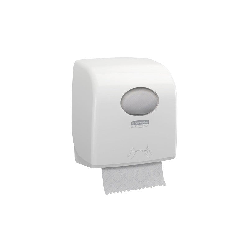 Distributeur essuie-mains rouleaux 190m AQUARIUS SLIMROLL blanc