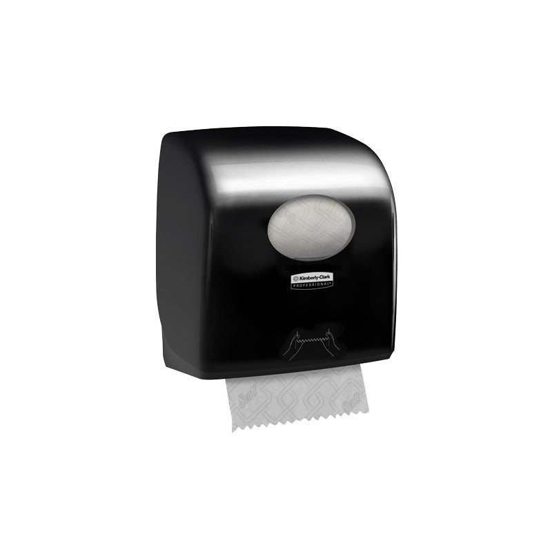 Distributeur essuie-mains rouleaux 350m AQUARIUS noir