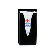 Distributeur hygiène féminine ABS noir Medial 130017 profil