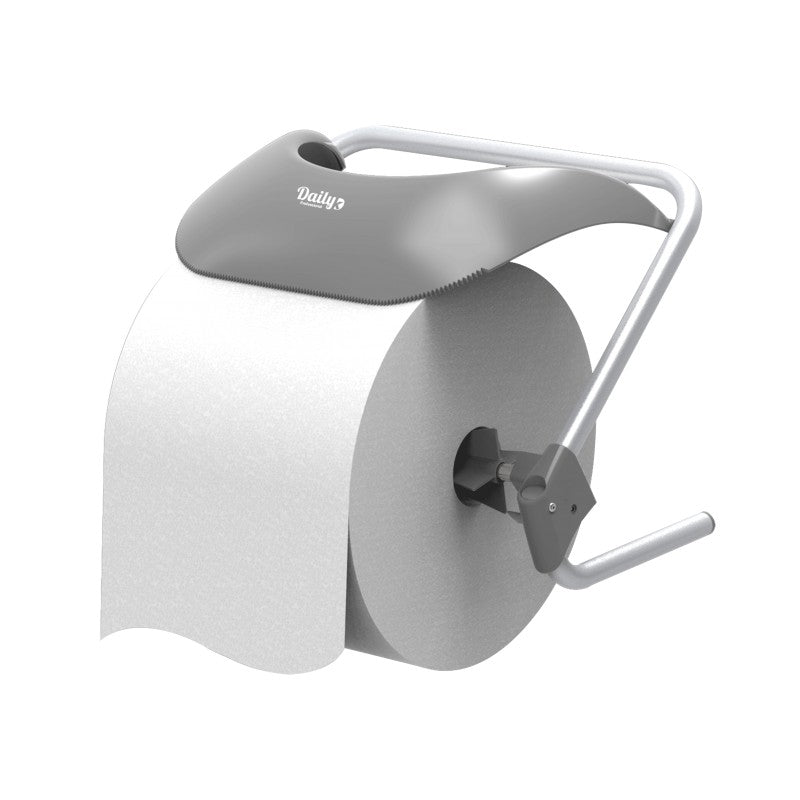 Distributeur papier bobine industrielle fixation murale acier ABS 224709