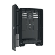 Distributeur Tork H2 552008 noir installe en sanitaire professionnel