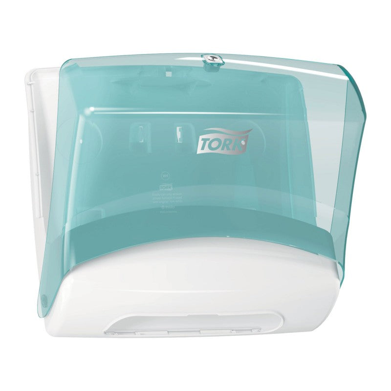 Distributeur Tork W4 Top Pak dimensions et profil lateral