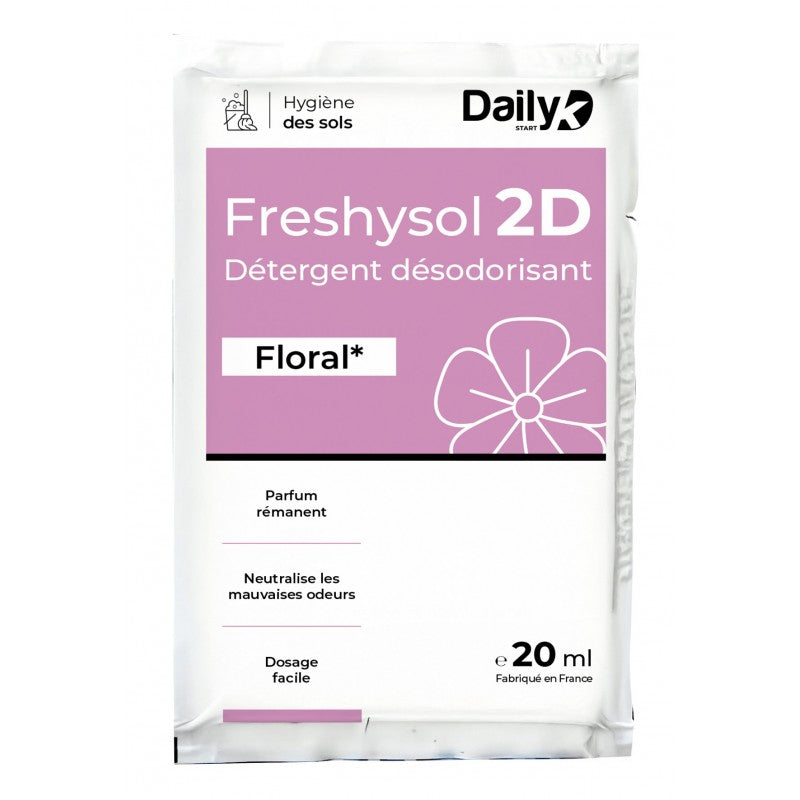 Carton 250 dosettes Freshysol 2D Dailyk nettoyage professionnel