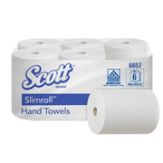 Colis 6 rouleaux essuie-mains Scott Slimroll Ecolabel 165m