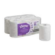 Colis 6 rouleaux essuie-mains KLEENEX Slimroll blanc embossé